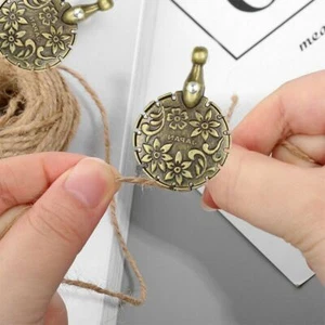 Vintage Metal Yarn Thread Cutter Antique Sewing Thread Cut Grooves DIY Crafts - Picture 1 of 8