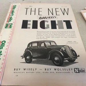 Anuncio de venta original Wolseley 8 1945-1946 - Imagen 1 de 1