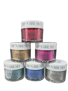 Gelish Xpress Dip Powder VACACIONES/INVIERNO 2024 Colección Fuzzy Feeling 6 un. - Imagen 1 de 2