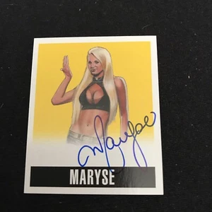 MARYSE 2014 LEAF ORIGINALS WRESTLING AUTOGRAPH YELLOW AUTO /99 - Picture 1 of 2