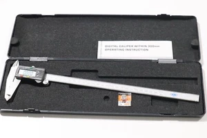12" DIGITAL CALIPER HARDENED STAINLESS STEEL WITH CASE L180 - Picture 1 of 5