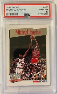 1991 Hoops #455 Michael Jordan PSA 10 GEM MINT