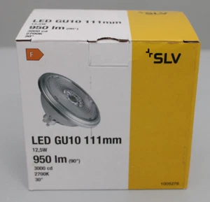 SLV 1005276 QPAR111 GU10, LED Leuchtmittel, Lampe silber 12,5W 2700K CRI90 30° - Bild 1 von 2
