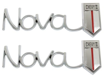 NUEVO Par de emblemas de cuarto trasero de piezas de ajuste / para Chevy II NOVA 1966-67 / 3040 Foto 1 de 4