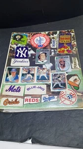 ❤️ VTG 1970's Mead Dual fold sports theme binder Broke Clipboard Clip..see Pics - Picture 1 of 18