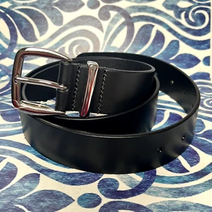 Madewell Neu mit Etikett The Damen Essential breiter echter schwarzer Ledergürtel Gr. M NN919 - Bild 1 von 5
