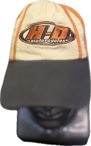 Vintage Official Harley-Davidson Motorcycles Youth Hat 2003 Tan Orange & Black - Picture 1 of 10