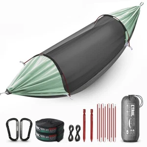 Hammock Parachute Jungle Army Military Tree Tent Mosquito Net Hiking Camping - Picture 1 of 16