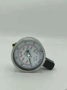 WIKA 232.50.100 -pressure gauge 600 Bar (8700 PSI) Gauge - 4 inch SS, 1/2 NPT - Picture 1 of 11