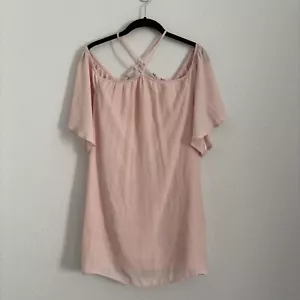 Show Me Your Mumu Women's Size XS Pink Speckle Dots Lindsay Halter Dress - Picture 1 of 5