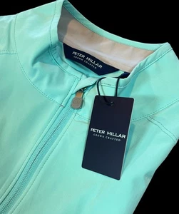 Peter Millar Men’s Crown Crafted Golf Flex Adapt Vest Turquoise Size Large - Picture 1 of 15
