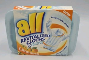 ALL Revitalizer Cloths 20 Pre-Moistened Dryer Cloths Citrus Breeze Scent - Picture 1 of 6