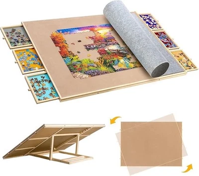 Becko US 2-in-1 kipp- & drehbares Puzzlebrett 2000 Teile Puzzletisch