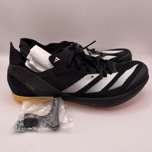 Adidas Men’s Size 11 Adizero Ambition Black White Track Field Spikes IG9905 - Picture 1 of 7