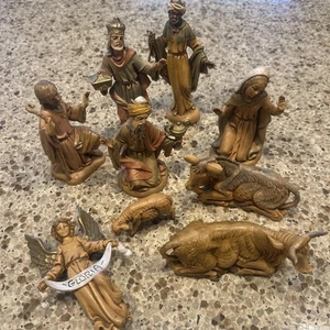 9 Piece Vintage Fontanini Depose Italy 5 inch Nativity Figures - Picture 1 of 10