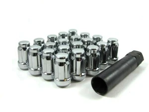 Set 20 pezzi dadi a strappo sintonizzatore spline 12x1,5 cromati Chevy Corvette Camaro - Foto 1 di 1