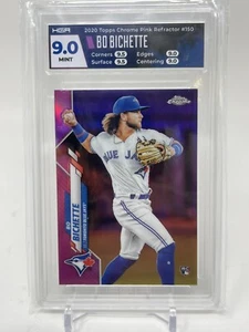 2020 Topps Chrome Pink Refractor Bo Bichette Toronto Blue Jays RC Rookie HGA 9.0 - Bild 1 von 2