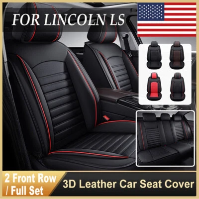 3D PU Leather Car Seat Covers For Lincoln LS Full Set/Front Cushions Accessories Foto 1 de 4