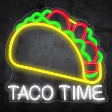 Large LED Taco Neon Sign, Taco Led Lights Mexican Food Led Sign Taco Party Ki...