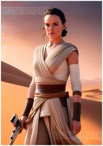 Illustration Art Print Rey 001 A4 Size - Picture 1 of 3