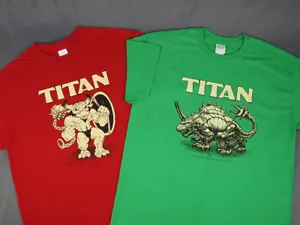 TITAN T-Shirts - Dave Trampier Gorgonstar Fantasy Wargame - Minotaurus oder Behemoth - Bild 1 von 7