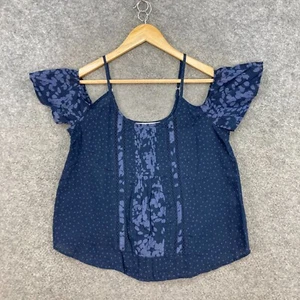 Abercrombie & Fitch Womens Camisole Top Size S Small Floral Cold Shoulder 2525 - Picture 1 of 12