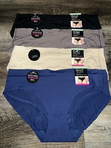 Bali ~ 4-Pair Womens Easylite Smooth Hipster Underwear Panties Nylon ~ XL/8 - Picture 1 of 4