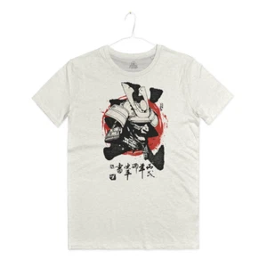 T-Shirt Maske Samurai Martial Arts Maske T-Shirt Mann Bushido Japan Hagakure - Bild 1 von 3