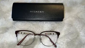 Custodia occhiali da donna rosso e oro Burberry inclusa - Foto 1 di 6