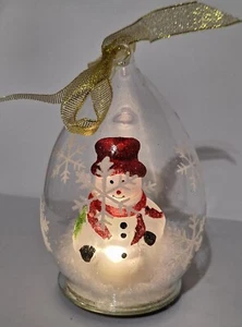 HSN WINTER LANE 6er Set beleuchtete farbwechselnde Ornamente Schneekugeln 5" XC - Bild 1 von 20