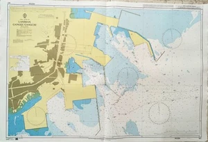 Gráfico de mapa náutico de papel Almirantazgo 841 LANSHAN GANGQU GANGCHI Genio marino - Imagen 1 de 12