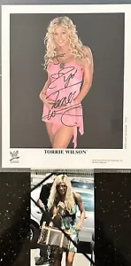 TORRIE WILSON: Autographed 8x10 Pic;  Will Come With Pic of TORRIE - Picture 1 of 1