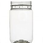 10 Plastic Screw Top Round Storage Container Jar with Yellow Lid 375ml NEW