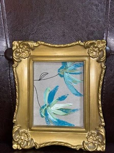 Pintura asiática acuarela enmarcada - Imagen 1 de 2