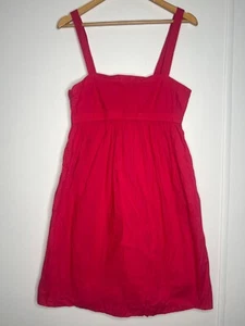 J. Crew Midikleid Damen 8 rosa Babydoll Spaghettiträger Matrose Kawaii - Bild 1 von 9
