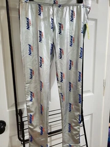 Pantaloni Legging Alluminio Tipsy Elves Luce Naturale Anheuser-Busch Argento Metallico - Foto 1 di 8
