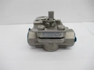 FluoroSeal 3/4" NPT Sleeved Plug Valve — 2-Way — Stainless Steel - Picture 1 of 3