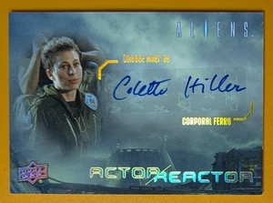 2018 Upper Deck Aliens #AR-CF Colette Hiller Corporal Ferro Actor Reactor Auto - Picture 1 of 2