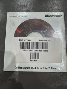Microsoft Office Basic 2007 Full Version License Key NEW Outlook, Word,Excel - Picture 1 of 2