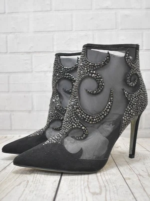 Womens Moda in Pelle Zip Up High Heel Ankle Boots UK 4 EUR 37 - Image 1 of 4