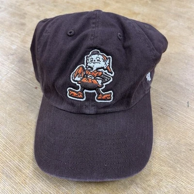 Boné ajustável 47 marca Cleveland Browns NFL Clean Up logotipo elfo Throwback - Imagem 1 de 4