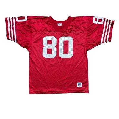 Винтажная молодежная футболка 80-х Wilson Jerry Rice San Francisco 49ers NFL большой размер - Изображение 1 из 4
