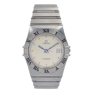 Omega 33mm Constellation Steel Watch with Silver Dial and Roman Numeral Bezel. - Picture 1 of 13