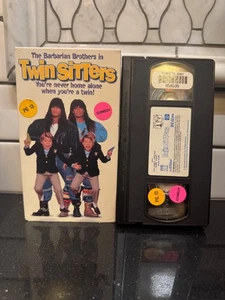 TWIN SITTERS VHS RARE OOP HTF BARBARIAN BROTHERS COMEDY - Picture 1 of 3