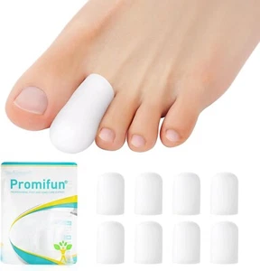 Promifun Silicone Toe Protectors,4 Pairs Soft Gel Toe Protectors for Men & Women - Picture 1 of 8