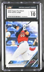 2016 Topps Pro Debut #184 Aaron Judge CGC Gem Mint 10 - Picture 1 of 2