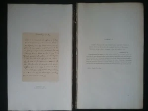 1660 BRIEF IN FRANZÖSISCHER FRANKREICH VON KÖNIG CHARLES II. AN SEINE SCHWESTER (126 yo Kopie von 1899) - Bild 1 von 12