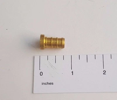 XFITTING 2 PIECES 3/8" PEX END PLUG / CAP - BRASS CRIMP FITTINGS (LEAD-FREE) NSF