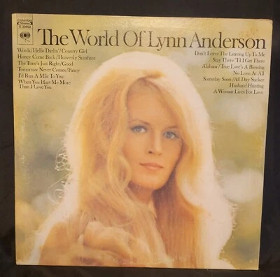 Lynn Anderson - The World Of Double OG Vinyl LP, Columbia Records, 1971, UC - Image 1 of 4