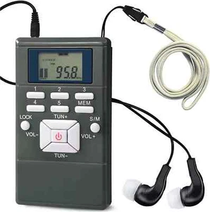 Mini Portable FM Radio Stereo LCD Digital Display Tuning Pocket Walkmen - Picture 1 of 7